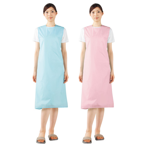 撥水エプロン レディス・ノースリーブ54-053(ﾌﾞﾙｰ)ﾌﾘｰﾊｯｽｲｴﾌﾟﾛﾝﾚﾃﾞｨｽﾉｰｽﾘｰﾌ(24-3096-01)