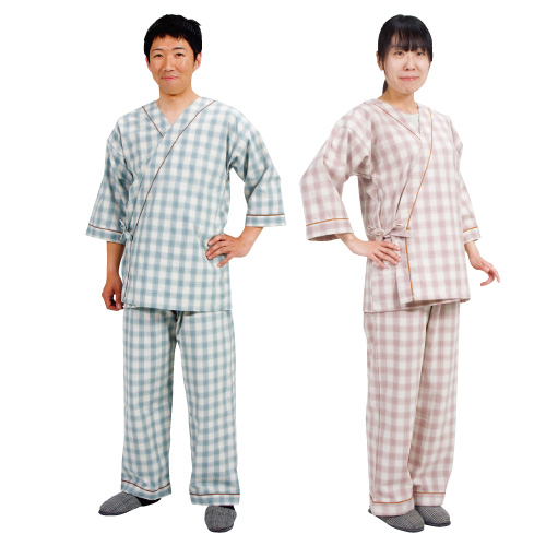 寝巻き（セパレートタイプ）紳士用 NO.0730(M)ﾀｰﾀﾝｸﾞﾘｰﾝ ﾈﾏｷ(ｾﾊﾟﾚｰﾄ)ｼﾝｼﾖｳ(24-3154-00