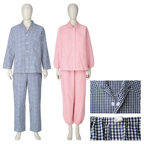 ソフトケアパジャマ（紳士用） 104443(M)ﾈｲﾋﾞｰｿﾌﾄｹｱﾊﾟｼﾞｬﾏ(ｼﾝｼ)(24-3155-00)