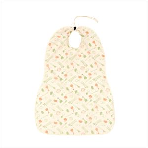 お食事エプロン　コードストッパー 403724 ナチュラルナチュラル【フットマーク】(403724)(24-3159-00-03