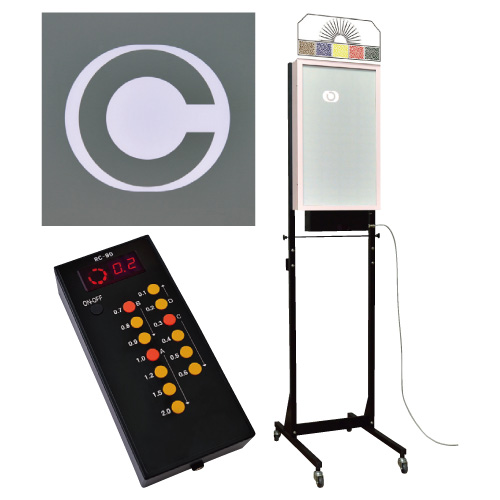 ＬＥＤ式視力検査器（スタンド式５ｍ用 RC-90A-5(8ﾎｳｺｳ) LEDｼｷｼﾘｮｸｹﾝｻｷｽﾀﾝﾄﾞｼｷ(24-3181-