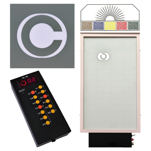 ＬＥＤ式視力検査器（壁掛式・５ｍ用） RC-90B-5(8ﾎｳｺｳ) LEDｼｷｼﾘｮｸｹﾝｻｷｶﾍﾞｶｹｼｷ(24-3182-