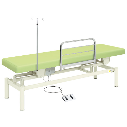 高田ベッド製作所 電動診察台（電動ナース） ﾃﾞﾝﾄﾞｳｼﾝｻﾂﾀﾞｲ TB-1191(65X180X45-83 ビニルレザーライトグリーン(24-3213-00-05)【1台単位】