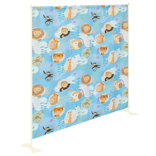 高田ベッド製作所 チャイルドスクリーン(アニマル柄) チャイルドスクリーン TB-706-01(100X180CM)(24-3218-01)【1台単位】
