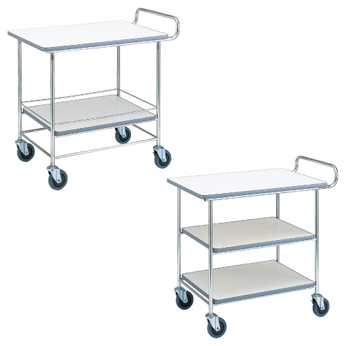 エコノミーサービスワゴン（３段） ESW-T3 ｴｺﾉﾐｰｻｰﾋﾞｽﾜﾝｺﾞﾝ(3ﾀﾞﾝ(24-3367-01)【エレクター】[1台単位]