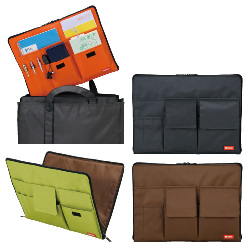 バッグインバッグ（Ａ４） A7554-6(ｷﾐﾄﾞﾘ)ﾊﾞｯｸﾞｲﾝﾊﾞｯｸﾞ(A4)(24-3546-01)