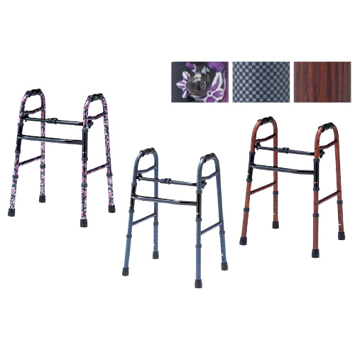 歩行器 アルコー５型（花柄） ﾎｺｳｷｱﾙｺｰ5ｶﾞﾀﾊﾅｶﾞﾗ 100569【1台単位】(24-3888-00)