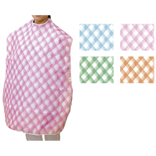 食事用エプロン（防水タイプ） ｼｮｸｼﾞﾖｳｴﾌﾟﾛﾝ(ﾎﾞｳｽｲ) 73X95CM【1枚単位】(24-4039-00)【30枚単位】