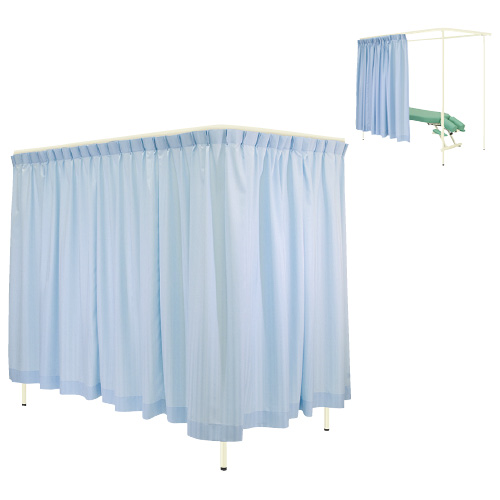 間仕切り用カーテン（ドルチェレールＣ TB-700(100X200X200CM ﾏｼﾞｷﾘｶｰﾃﾝ(ﾄﾞﾙﾁｪﾚｰﾙC) ベージュ(24-4135-00-05)【高田ベッド製作所】[1台単位]