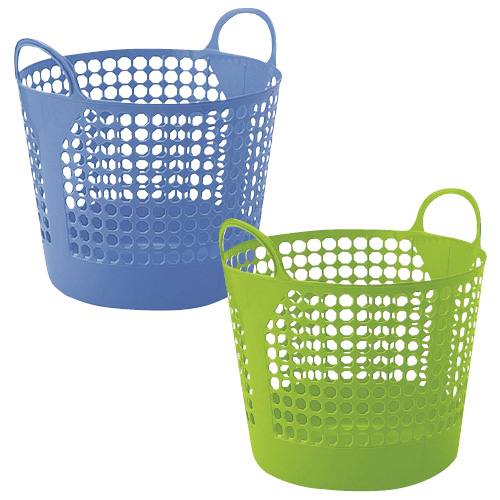 バスケット（ナイスラック） I-005(ｸﾞﾘｰﾝ) ﾊﾞｽｹｯﾄ(ﾅｲｽﾗｯｸ)(24-4137-01)【伊勢藤】[1個単位]