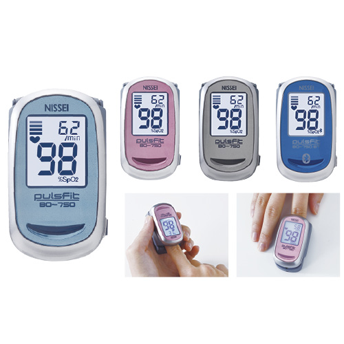 パルスオキシメータパルスフィット BO-750-B(ﾌﾞﾙｰ) ﾊﾟﾙｽｵｷｼﾒｰﾀﾊﾟﾙｽﾌｨｯﾄ(24-4160-00)【日