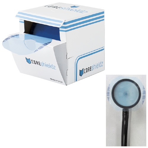 ケンツメディコ 聴診器カバーシール コアシールズ ｺｱｼｰﾙｽﾞ 0100B011(500ﾏｲｲﾘ)(24-4174-00)【1箱単位】