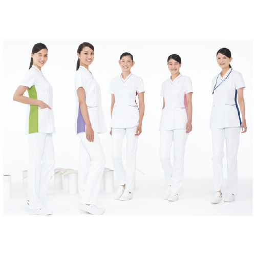 ナガイレーベン 女子上衣 ｼﾞｮｼｼﾞｮｳｲ FT-4597(LL) Ｔピンク(24-4244-03-03)【1枚単位】