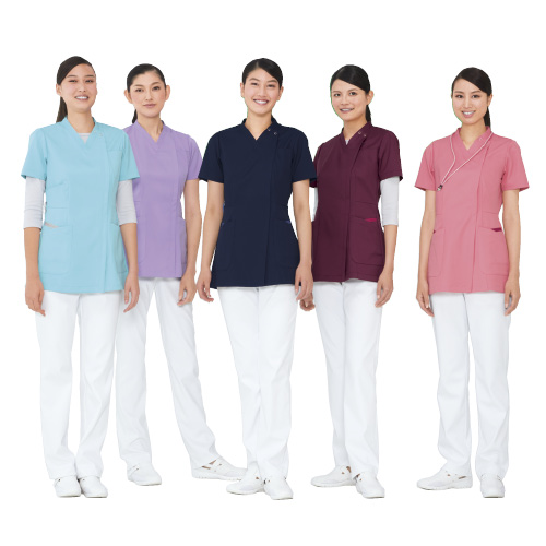 ナガイレーベン 女子上衣 ｼﾞｮｼｼﾞｮｳｲ ML-1122(M) バーガンディ(24-4246-01-02)【1枚単位】