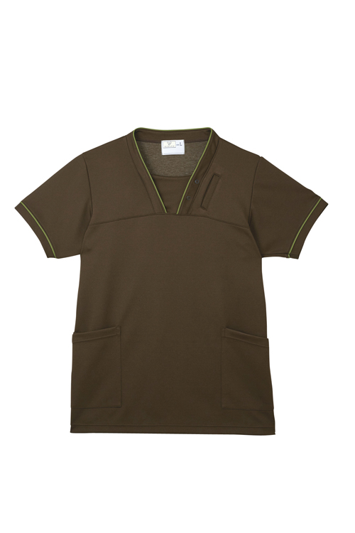 キラクケアスクラブ（男女兼用） CR152-30(ﾌﾞﾗｳﾝ) ｹｱｽｸﾗﾌﾞ(ﾀﾞﾝｼﾞｮｹﾝﾖｳ) Ｓ(24-4258-07-02)【トンボ】[1枚単位]