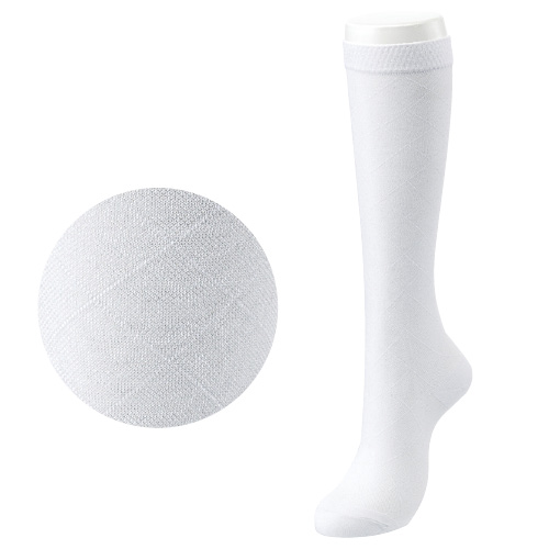 加圧サポートソックス SKS-7020(M-L)ﾎﾜｲﾄ ｶｱﾂｻﾎﾟｰﾄｿｯｸｽ(24-4270-01)【ナガイレーベン】[1枚単位]