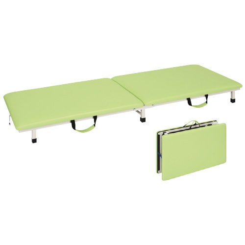 付添ポータブルベッド TB-1262(60X190X17CM) ﾂｷｿｲﾎﾟｰﾀﾌﾞﾙﾍﾞｯﾄﾞ ビニルレザー抹茶(24-427