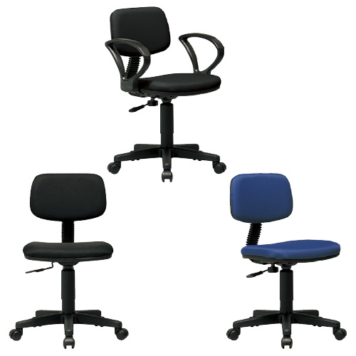 チェア（肘なし） KE-926 ﾁｪｱ(ﾋｼﾞﾅｼ) ブラック(24-4303-01-02)【ニシキ工業】[1台単位](松吉医科