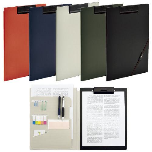 クリップファイル（Ａ４） F7560-11(ﾈｲﾋﾞｰ) ｸﾘｯﾌﾟﾌｧｲﾙA4(24-4472-01)【ＬＩＨＩＴＬＡＢ．】[1冊単位]