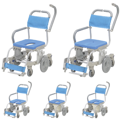 シャトレチェア６輪（Ｏ型シート） SW-6080 ｼｬﾄﾚﾁｪｱ6ﾘﾝ(Oｶﾞﾀ)(24-4887-00)【ウチエ】[1台単位]