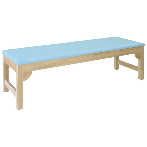 木製診察台 TB-743(60X180X60CM) ﾓｸｾｲｼﾝｻﾂﾀﾞｲ ビニルレザー抹茶(24-4984-02-11)【高田