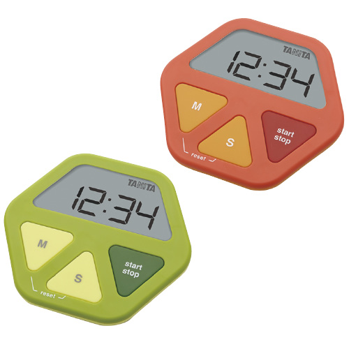 ガラスに付くタイマー TD-412OR(ｵﾚﾝｼﾞ) ｶﾞﾗｽﾆﾂｸﾀｲﾏｰ(24-5201-00)【タニタ】[1個単位]