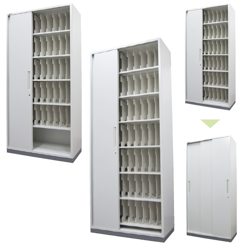 日本ホップス カルテラック(3枚引き戸タイプ) カルテラック(3マイヒキドタイプ) TDTF-217ED(70クブン)【1台単位】(24-5214-02)