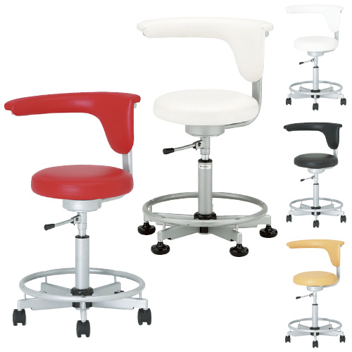 マルチチェア（キャスタータイプ） KA-320 ﾏﾙﾁﾁｪｱ ブラック(24-5247-00-02)【ケルン】[1台単位]