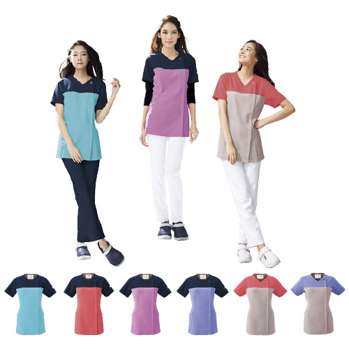 スリムストレートパンツ HI301-1(ﾎﾜｲﾄ) ｽﾘﾑｽﾄﾚｰﾄﾊﾟﾝﾂ Ｓ(24-5268-00-01)【フォーク】[1枚単位]