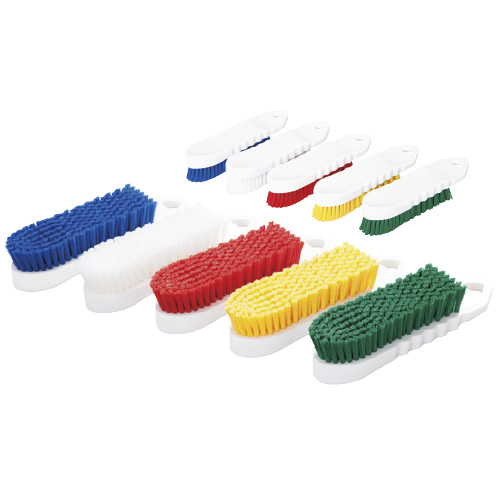 ハンドブラシ（ソフト） HBS-HS-G(ｸﾞﾘｰﾝ) ﾊﾝﾄﾞﾌﾞﾗｼ(ｿﾌﾄ)(24-5335-04)【橋本ブラシ】[10本
