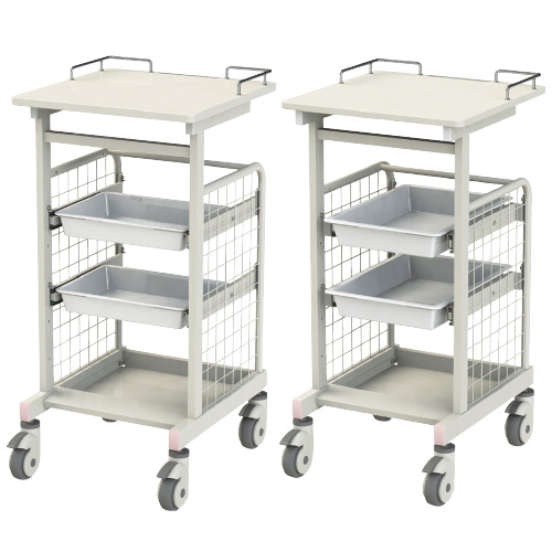 電子カルテワゴン RKW-405S ﾃﾞﾝｼｶﾙﾃﾜｺﾞﾝﾅｰｼﾝｸﾞｶｰﾄ(24-5346-01)【ナカバヤシ】[1台単位]