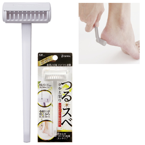 貝印 かかと削り（コンパクトＴ字タイプ） ｶｶﾄｹｽﾞﾘ(ｺﾝﾊﾟｸﾄTｼﾞ) HB-0320【1個単位】(24-5504-00)