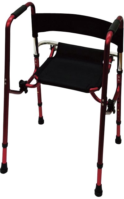 歩行器Ｒｅｃ０１（座面付）標準 REC01(ﾚｯﾄﾞ) ﾎｺｳｷREC01(ｻﾞﾒﾝﾂｷ)(24-6234-01)[1台単位]