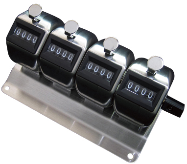 数取器（連式）４連 HM404-4 ｶｽﾞﾄﾘｷ(ﾚﾝｼｷ)(24-6265-02)[1個単位](―)[個]