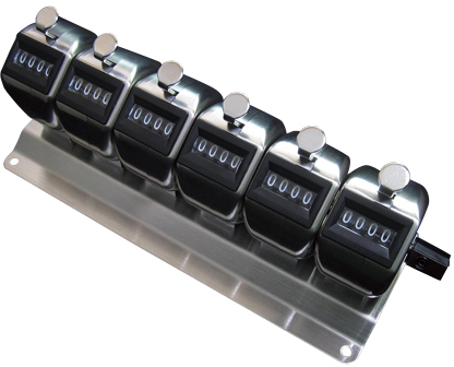 数取器（連式）６連 HM404-6 ｶｽﾞﾄﾘｷ(ﾚﾝｼｷ)(24-6265-04)[1個単位](―)[個]