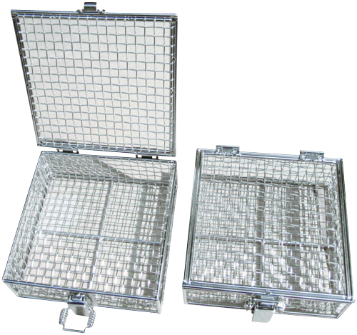 蝶番蓋付バスケット（特大） OM1054-53(300X300MM) ﾁｮｳﾊﾞﾝﾌﾀﾂｷﾊﾞｽｹｯﾄﾄｸﾀﾞ(24-6333-