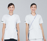 女子ハイブリッドメディウェア LX-5372(S)Tﾈｲﾋﾞｰ ｼﾞｮｼﾊｲﾌﾞﾘｯﾄﾞﾒﾃﾞｨｳｪｱ(24-6503-00)【ナガイレーベン】[1枚単位]