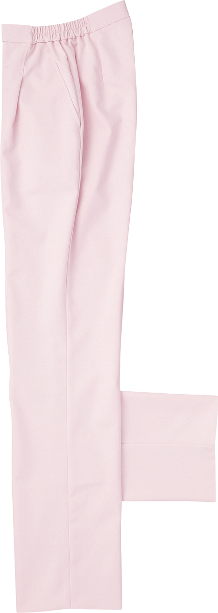 レディススラックス 192-23(ﾋﾟﾝｸ) ﾚﾃﾞｨｽｽﾗｯｸｽ Ｓ(24-6506-03-01)【アプロンワールド】[1枚単位]