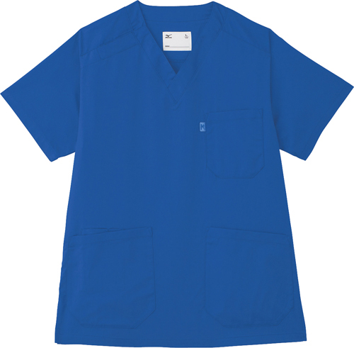 ストレッチスクラブ（男女兼用） MZ-0120-C3(ﾌﾞﾙｰ) ｽﾄﾚｯﾁｽｸﾗﾌﾞﾀﾞﾝｼﾞｮｹﾝﾖｳ ３Ｌ(24-6508-01-06)【チトセ】[1枚単位]