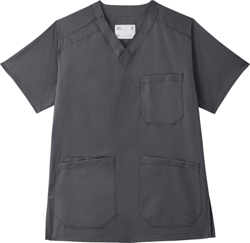 ストレッチスクラブ（男女兼用） MZ-0120-C9(ｸﾞﾚｰ) ｽﾄﾚｯﾁｽｸﾗﾌﾞﾀﾞﾝｼﾞｮｹﾝﾖｳ ＳＳ(24-6508-03-01)【チトセ】[1枚単位]