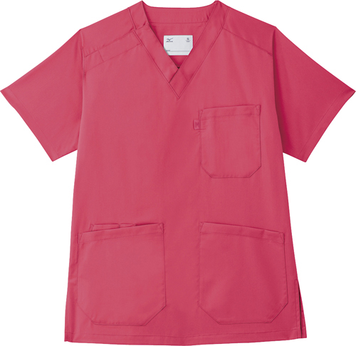 ストレッチスクラブ（男女兼用） MZ-0120-C24(ﾃｨｰﾛｰｽﾞ) ｽﾄﾚｯﾁｽｸﾗﾌﾞﾀﾞﾝｼﾞｮｹﾝﾖｳ ４Ｌ(24-6508-05-07)【チトセ】[1枚単位]