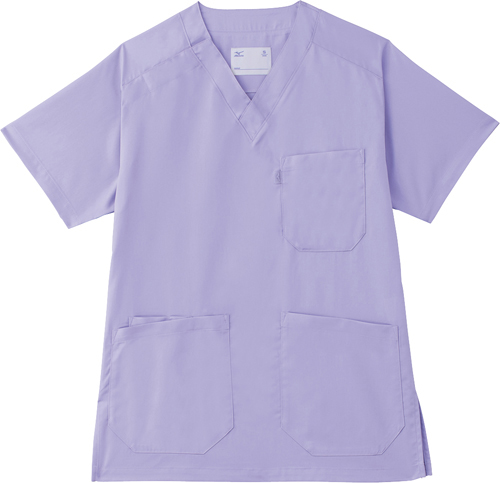 ストレッチスクラブ（男女兼用） MZ-0120-C25(ﾗﾍﾞﾝﾀﾞｰ) ｽﾄﾚｯﾁｽｸﾗﾌﾞﾀﾞﾝｼﾞｮｹﾝﾖｳ ４Ｌ(24-6508-06-07)【チトセ】[1枚単位]