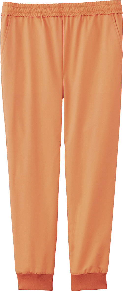 ジョガーパンツ（男女兼用） MZ-0121-C40(ｵﾚﾝｼﾞﾍﾟｯ ｼﾞｮｶﾞｰﾊﾟﾝﾂﾀﾞﾝｼﾞｮｹﾝﾖｳ ＳＳ(24-6509-10-01)【チトセ】[1枚単位]