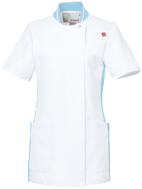 ルコックレディスジャケット UQW1035-40(ﾎﾜｲﾄXｱｸｱ) ﾙｺｯｸﾚﾃﾞｨｽｼﾞｬｹｯﾄ Ｓ(24-6510-02-01)【明石スクールユニフォームC】[1枚単位]