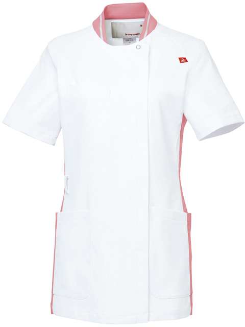 ルコックレディスジャケット UQW1035-90(ﾎﾜｲﾄXﾋﾟﾝｸ ﾙｺｯｸﾚﾃﾞｨｽｼﾞｬｹｯﾄ ＥＬ(24-6510-03-05)【明石スクールユニフォームC】[1枚単位]