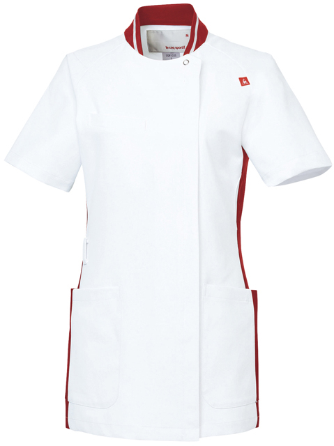 ルコックレディスジャケット UQW1035-91(ﾎﾜｲﾄXﾜｲﾝ) ﾙｺｯｸﾚﾃﾞｨｽｼﾞｬｹｯﾄ Ｓ(24-6510-04-01)【明石スクールユニフォームC】[1枚単位]