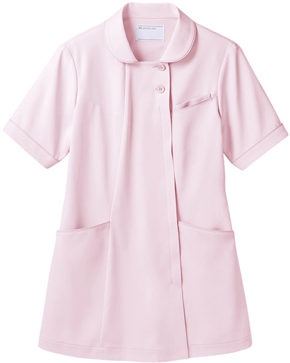 ナースジャケット 73-1942(ﾋﾟﾝｸ) ﾅｰｽｼﾞｬｹｯﾄ Ｍ(24-6513-01-02)【住商モンブラン】[1枚単位]