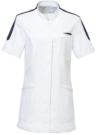 レディスチュニック CM027-01(ﾎﾜｲﾄ) ﾚﾃﾞｨｽﾁｭﾆｯｸ ３Ｌ(24-6515-00-05)【トンボ】[1枚単位]