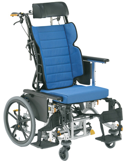 車いすマイチルトリジッド３Ｄ MH-RD3D ｸﾙﾏｲｽﾏｲﾁﾙﾄﾘｼﾞｯﾄﾞ3D ブルー（Ｆ－２）(24-6621-00-02