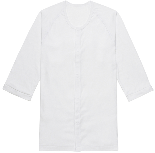らくらく前開きワンタッチ肌着（紳士用 7505-1(M)7ﾌﾞｿﾃﾞ ﾗｸﾗｸﾏｴﾋﾗｷﾜﾝﾀｯﾁﾊﾀﾞｷﾞｼ(24-6676-